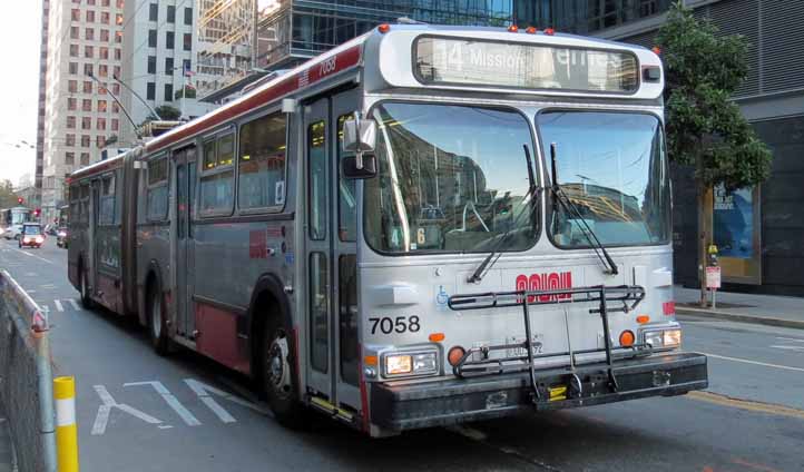 MUNI New Flyer E60HF trolleybus 7058